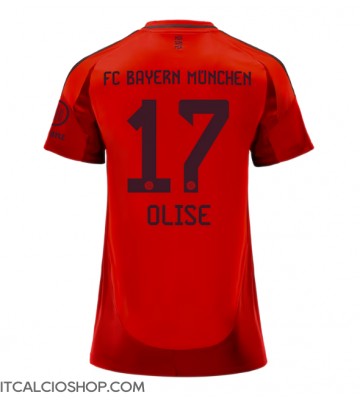 Bayern Munich Michael Olise #17 Prima Maglia Femmina 2024-25 Manica Corta